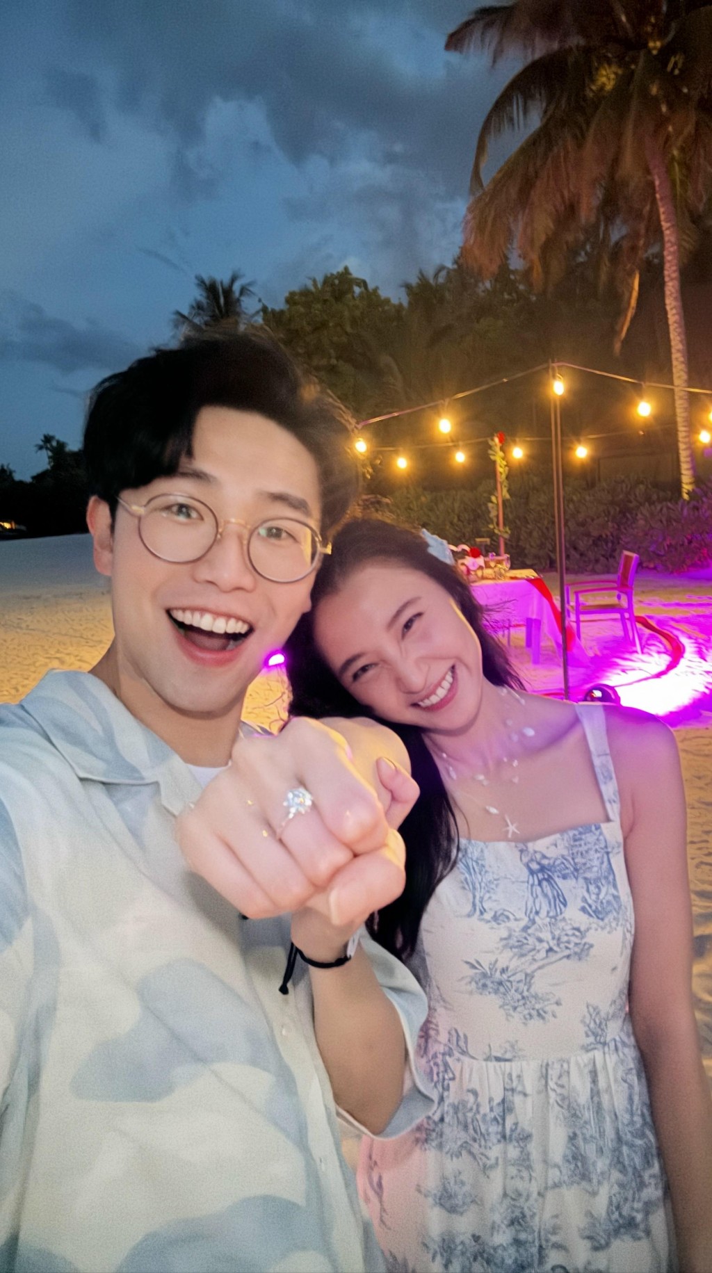 陸浩明與模特兒女友陳詩欣拍拖十多年,早前宣布結婚。 陸浩明與模特兒女友陳詩欣拍拖十多年,早前宣布結婚。
