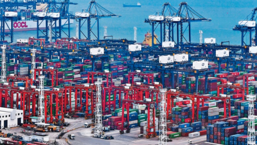 《綱領》包括打造香港成為綠色港口，增加港口競爭力。資料圖片