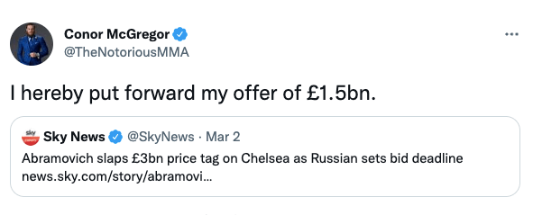 麦佳格开价十五亿镑。网上图片