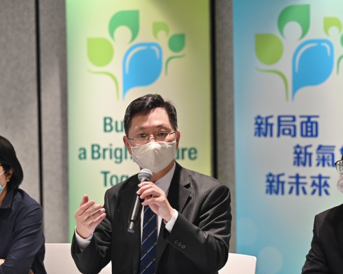 薛永恒指今年《施政報告》預留了多幅土地作創科發展之用。政府新聞處圖片