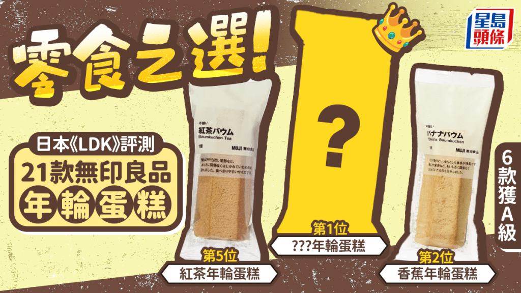 日本《LDK》評測21款無印良品年輪蛋糕 6款獲A級 專家教4種創意吃法！