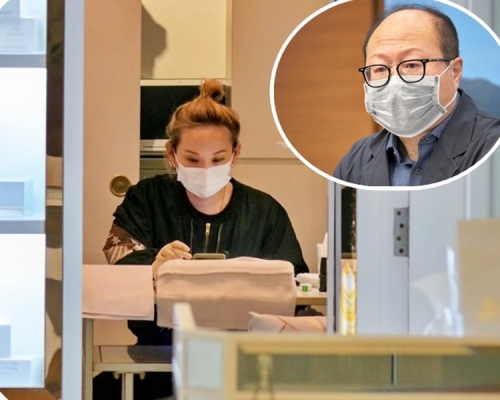 陳偉基(小圖)指美容院顧客未必能戴口罩,但服務提供者仍可戴上。資料圖片