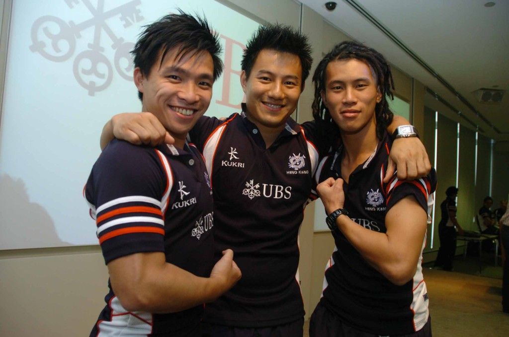 2008年，七榄港将卓铭然(中)、冯建玑(左)、范信基(右)。