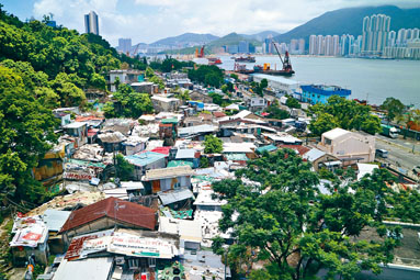 茶果嶺村改建，可成為享有海景的公營房屋用地。