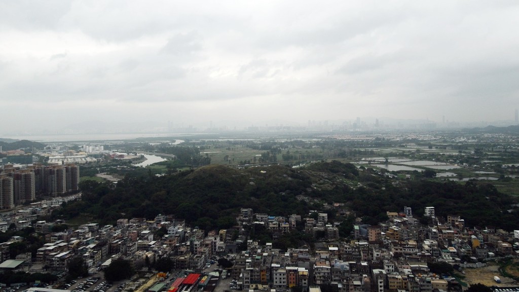 豐樂圍及后海灣一帶濕地。資料圖片