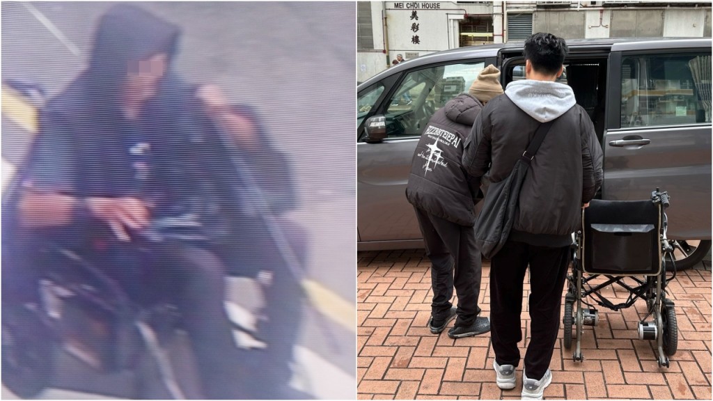 拐杖男深水埗餐廳外偷中風婦電動輪椅 事隔一日落網 警起回失物