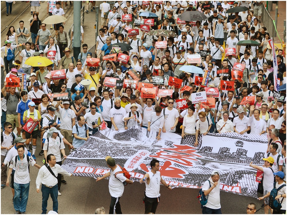 民陣2019年6.9反修例遊行，要求政府撤回《逃犯條例》修訂。資料圖片