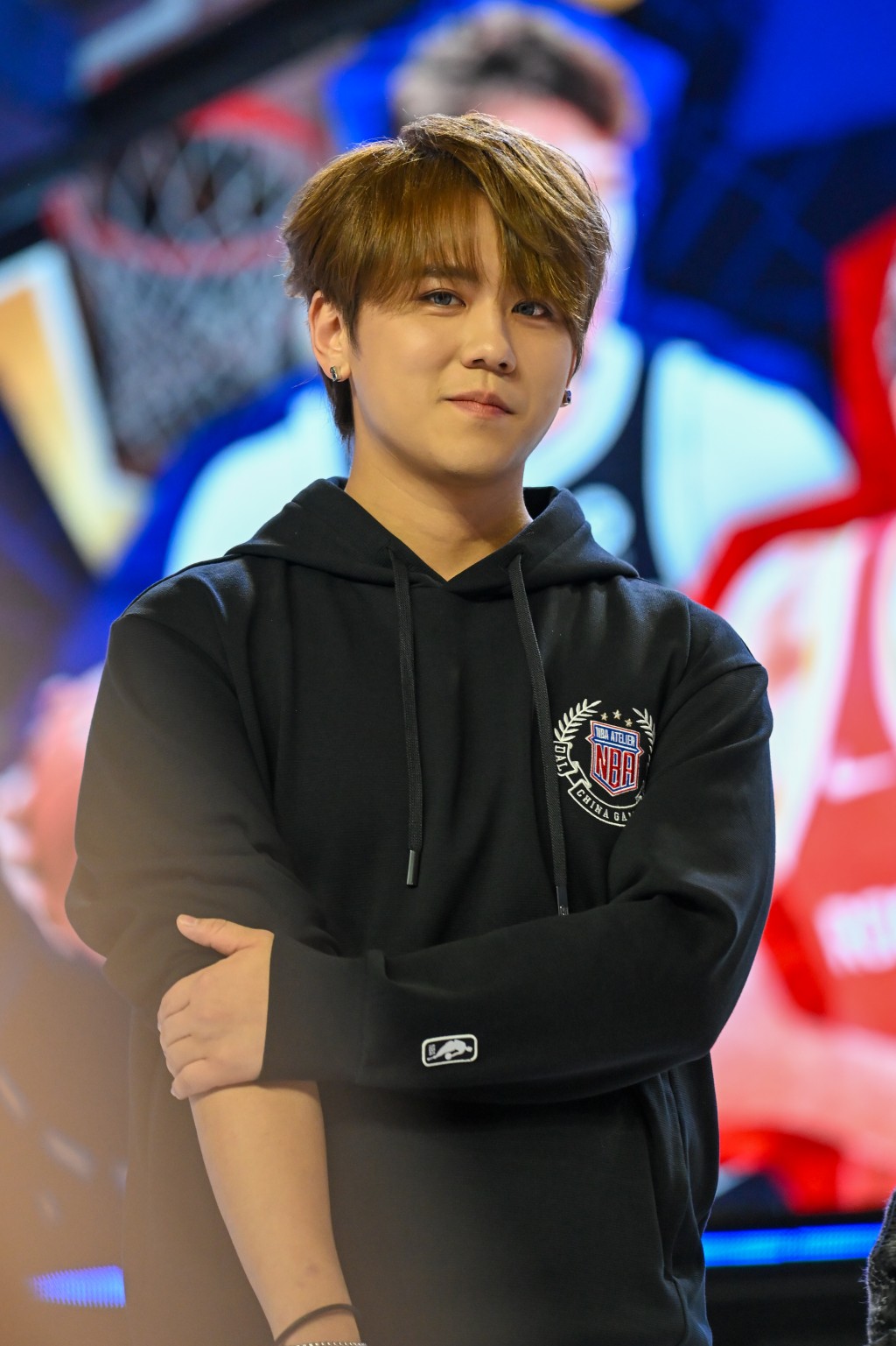 姜濤、MC JIN及林書豪亮相NBA中國賽。攝影:魏國謙 姜濤、MC JIN及林書豪亮相NBA中國賽。攝影:魏國謙