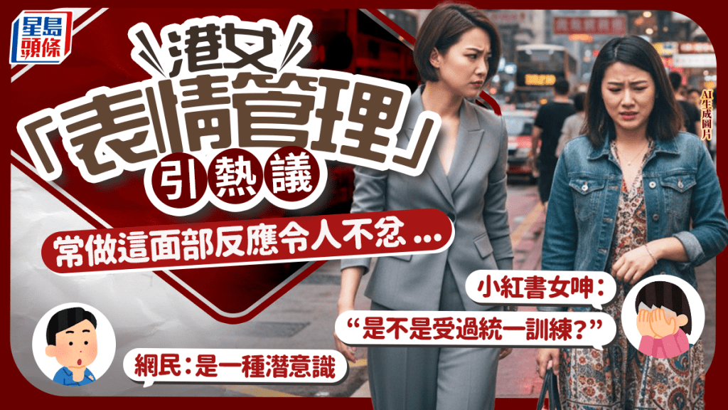 港女「表情管理」引熱議！小紅書女遊港中招 常遭遇這面部反應對待：是不是受過統一訓練？