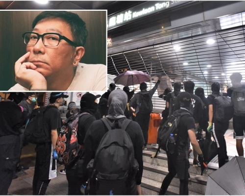 台灣記者鐘聖雄（小圖）承認協助香港示威者偷渡到台灣。網上圖片/資料圖片