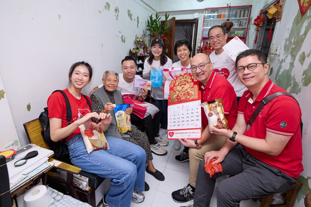 香港精英運動員協會主辦愛心送暖活動。  公關圖片