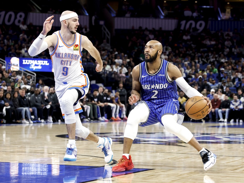 雷霆客場以113:108擊敗魔術。法新社