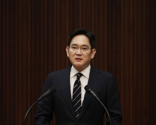 三星副會長李在鎔涉嫌進行不正當交易等被南韓檢察當局申請逮捕。AP資料圖片