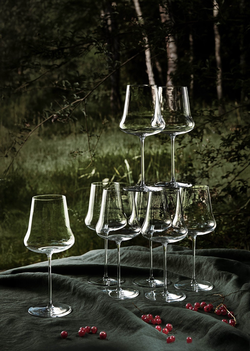 Lalique新上架的《1ER CRU》（一級產區）水晶酒杯套裝。（一套兩件/$950）