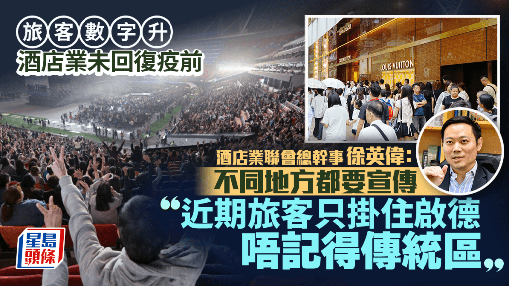 暑假訪港旅客現「過唔返海」現象 港島酒店入住減 徐英偉:只掛住啟德,唔記得傳統區