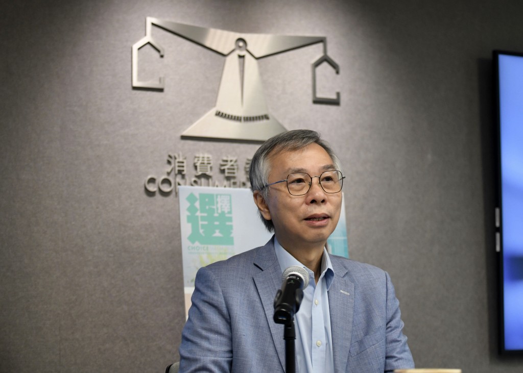 消委會研究及試驗小組委員林漢明。何君健攝 消委會研究及試驗小組委員林漢明。何君健攝