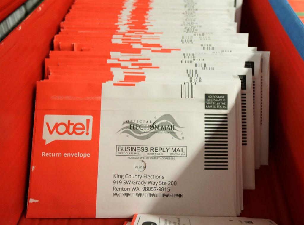 美国今次有大量邮寄选票。AP图片