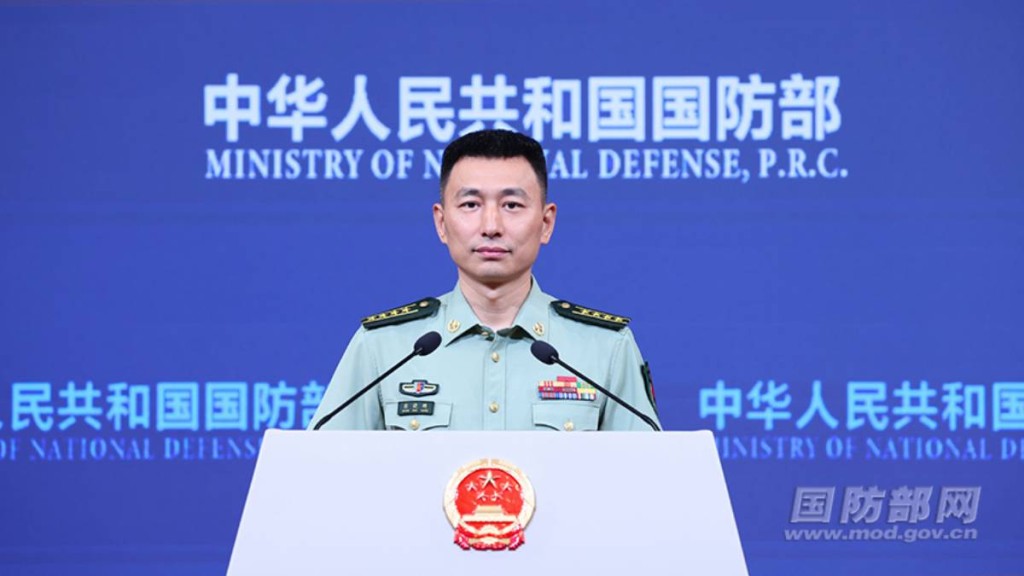 國防部發言人張曉剛。國防部網