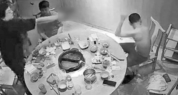 閉路電視拍下王丹煜行兇過程。Makati City Police