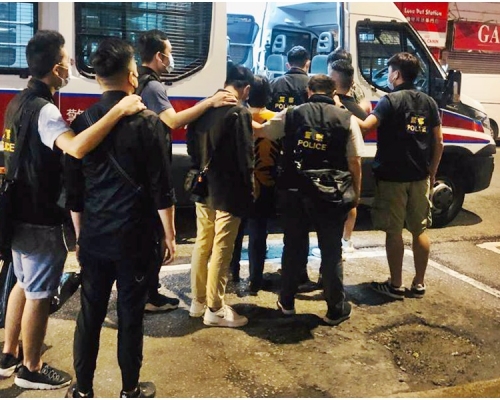 部分被捕人士。