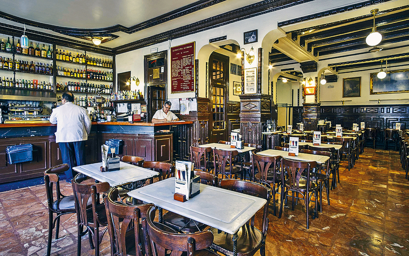 今日來到馬德里的普拉多大道,仍可看見許多歷史極為悠久的食肆。