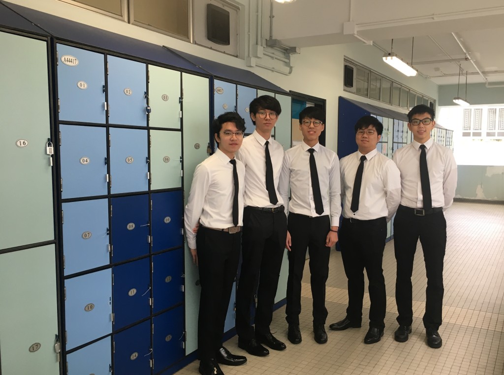 左起:歐家杰、林逸華、鄒俊傑、何耀忠、程浩鈿。