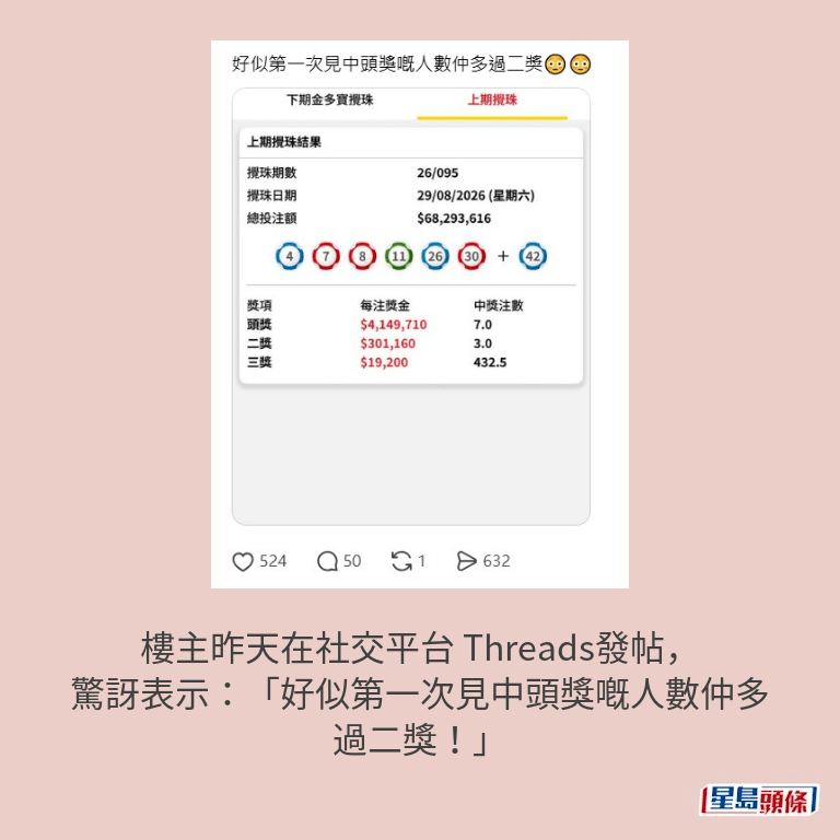 樓主帖文。Threads截圖 樓主帖文。Threads截圖