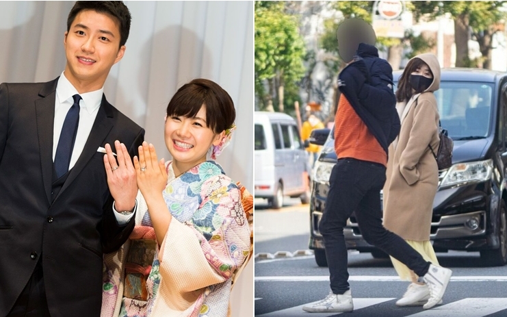 福原疑因出軌導致與台灣老公離婚。