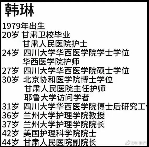 韓琳自中專畢業,極速取得博士學位,當上醫院副院長。網圖 韓琳自中專畢業,極速取得博士學位,當上醫院副院長。網圖