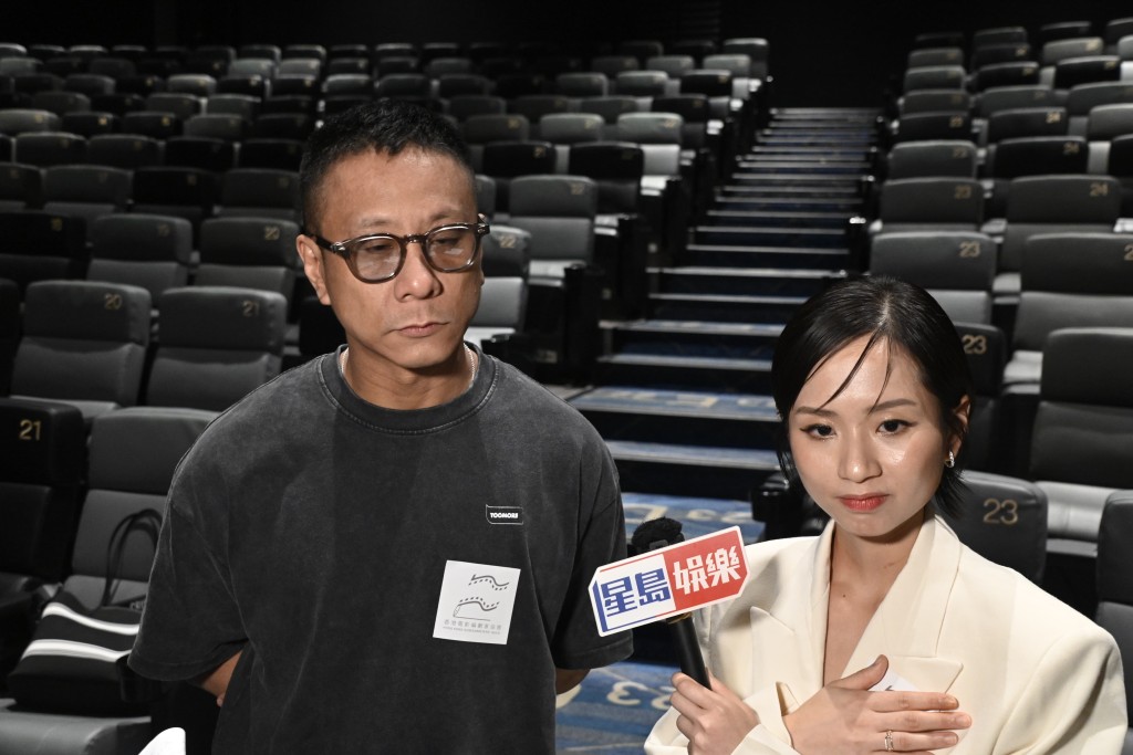 朱栢康、梁雍婷一同受訪,談起柯煒林。 朱栢康、梁雍婷一同受訪,談起柯煒林。