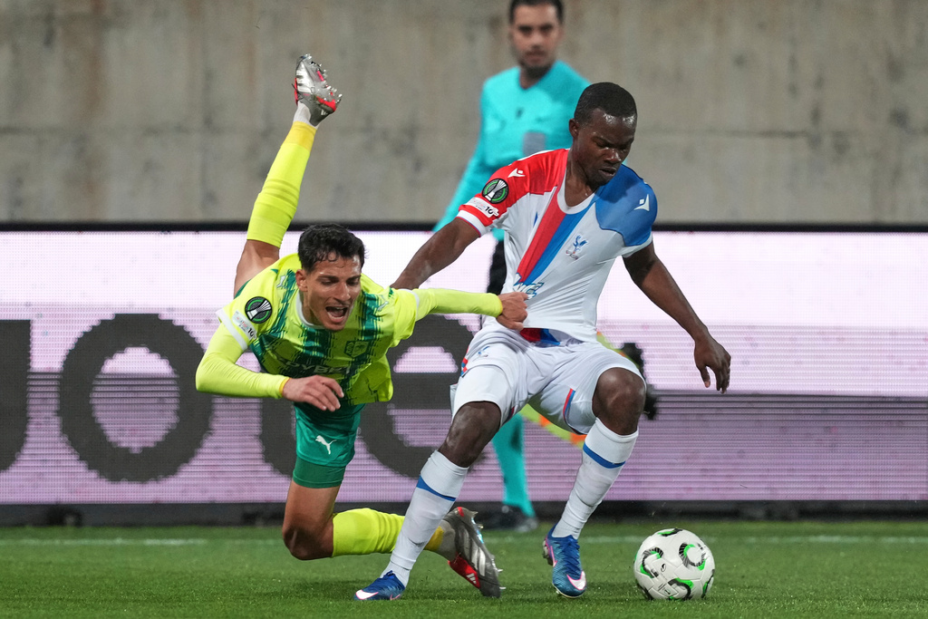 水晶宮加時以2：1擊敗AEK拉亞拿。美聯社