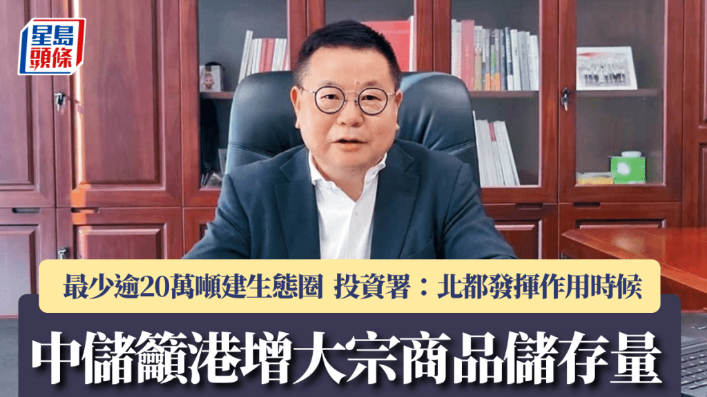 中儲籲港增大宗商品儲存量 最少逾20萬噸建生態圈 投資署：北都發揮作用時候