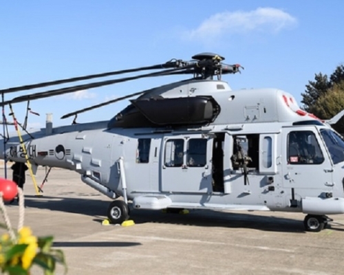 南韓有同類軍用直升機墜毀爆炸。網上圖片