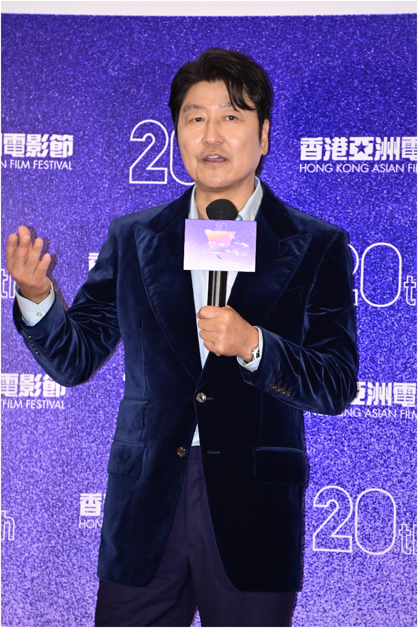 宋康昊表示感受到香港是电影城市。
