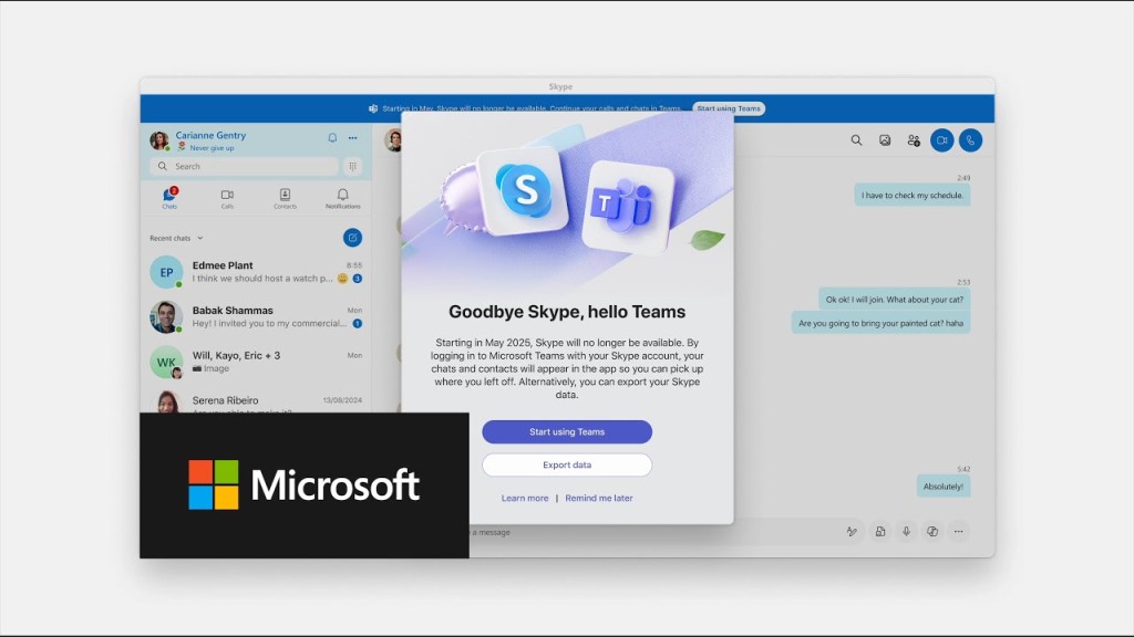 微軟指示用戶使用Skype帳號直接登入Teams,與所有聯絡人繼續保持聯繫。Microsoft 微軟指示用戶使用Skype帳號直接登入Teams,與所有聯絡人繼續保持聯繫。Microsoft