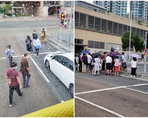 部分乘客需落車,穿過馬路走向行人路。「馬路的事討論區」FB圖片
