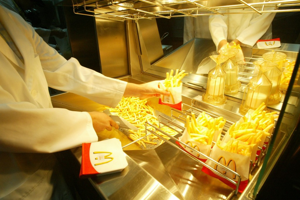 麥當勞的薯條備受不少食客所追捧。資料圖片