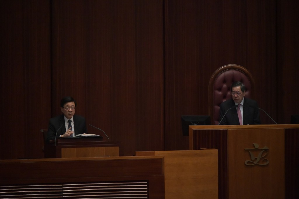 立法会会议：李家超出席互动交流答问会。（陈极彰摄）