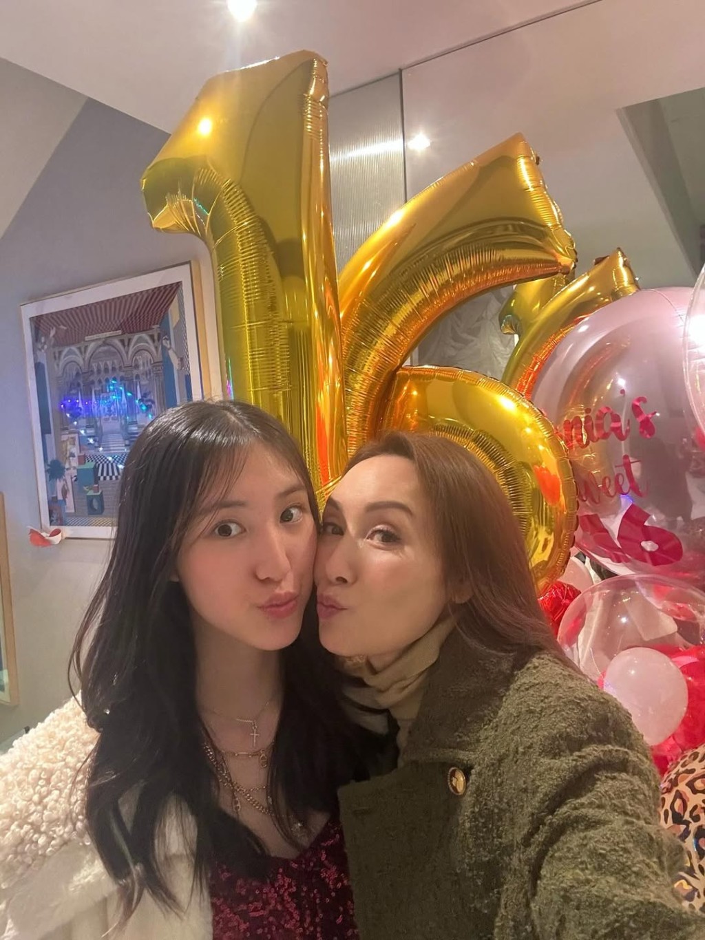 郭可盈為囡囡林天若生日花心思。 郭可盈為囡囡林天若生日花心思。