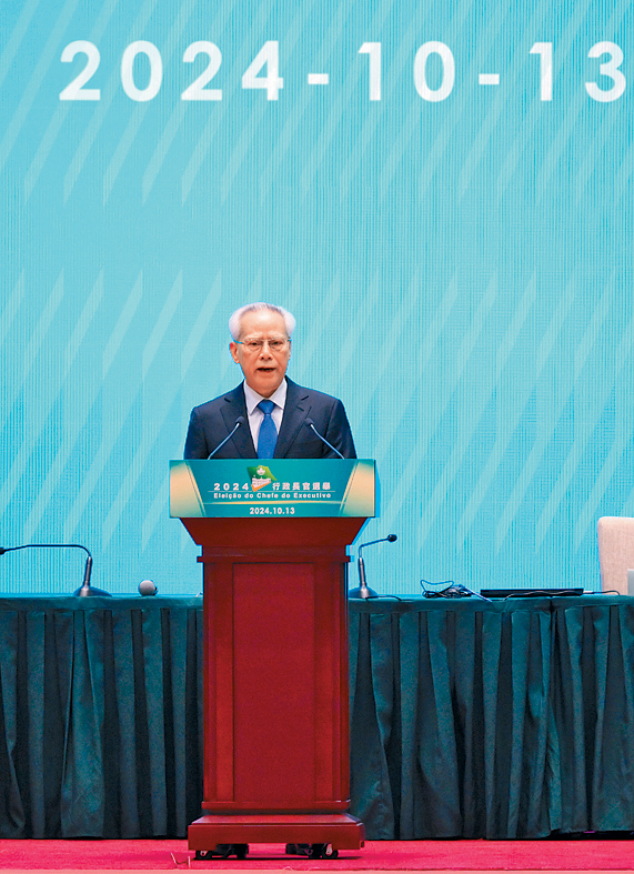 李強昨日主持召開國務院第六次全體會議，決定任命岑浩輝為澳門第六任行政長官。