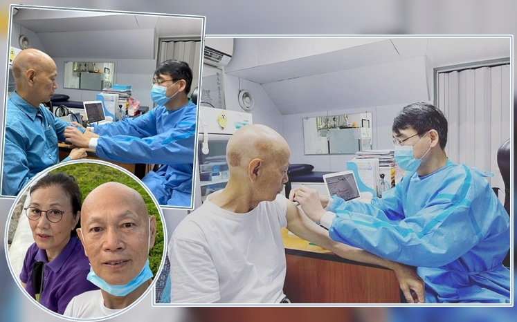 家英哥接種兩劑疫苗後報平安。