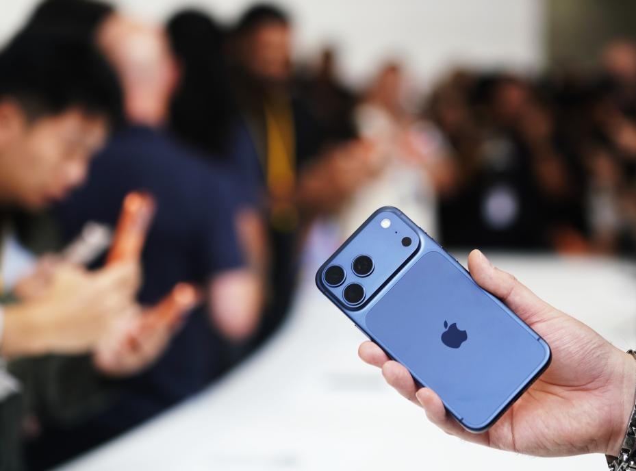 蘋果發布iPhone 17系列。 新華社 蘋果發布iPhone 17系列。 新華社