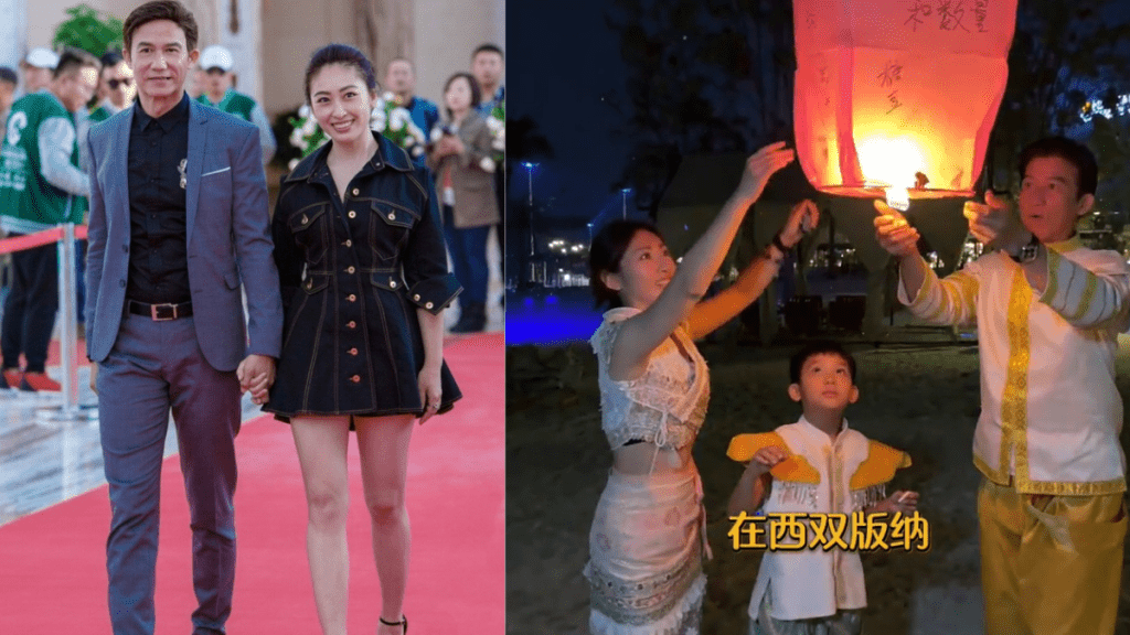 李子雄一家三口「窮遊」內地  穿30元運動鞋一晚消費不過200元  兒子放孔明燈平過北京20倍