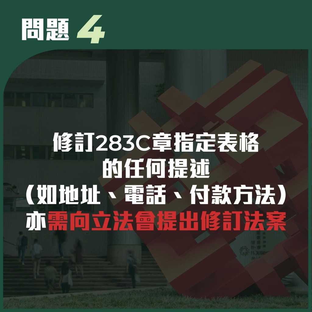 修例亦包括其他技術修訂。