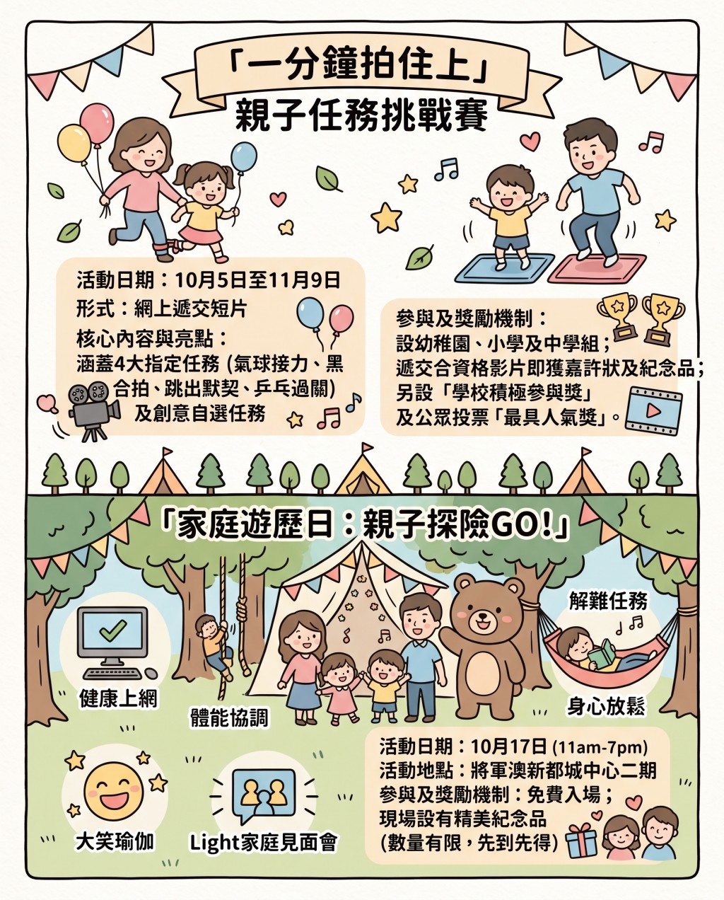 教育局「正向家长运动」推出两大重磅活动,公众免费参加。(图:AI生成示意图) 教育局「正向家长运动」推出两大重磅活动,公众免费参加。(图:AI生成示意图)