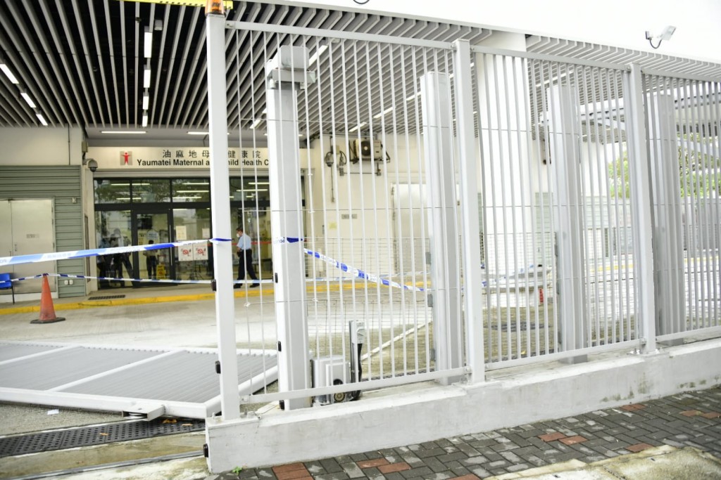 塌下電閘的相關裝置。楊偉亨攝