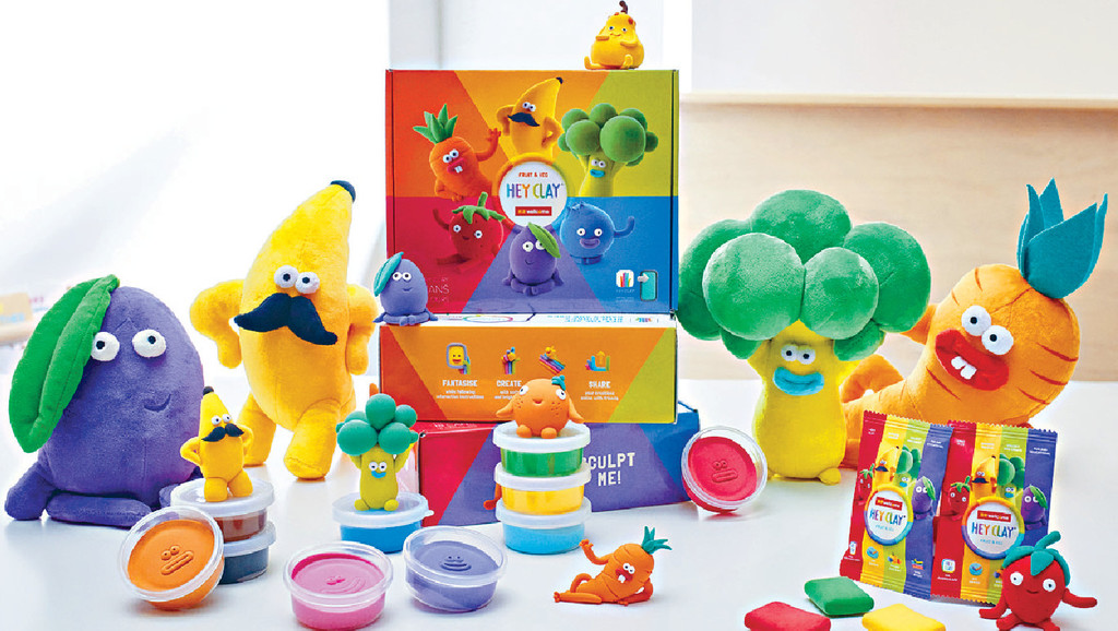 ■創意黏土有一個個可愛趣致嘅蔬果角色，小朋友一定鍾意。
