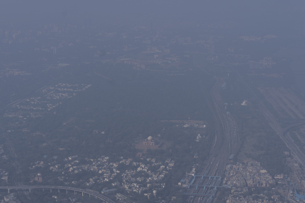 印度首都新德里空氣污染嚴重。美聯社