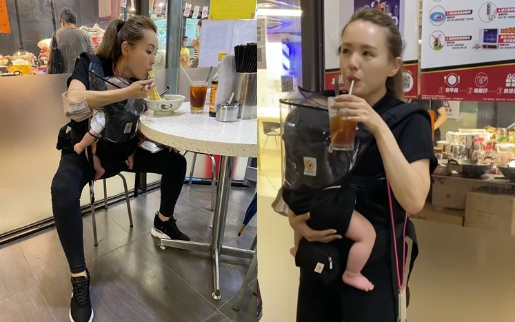 楊洛婷呢個畫面，相信唔少媽咪都有同感。