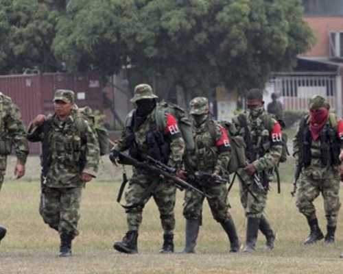哥倫比亞叛軍組織國民解放軍（ELN）。AP資料圖片